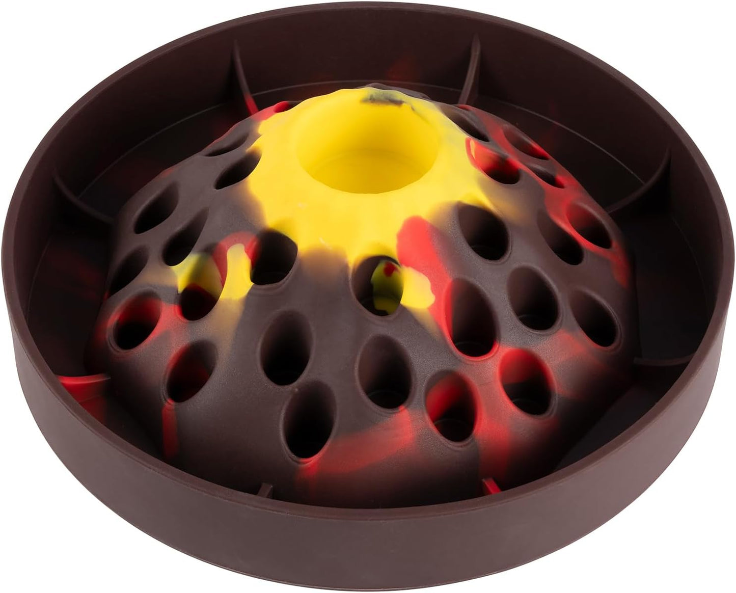Volcano-Shaped Silicone Slow Feeder