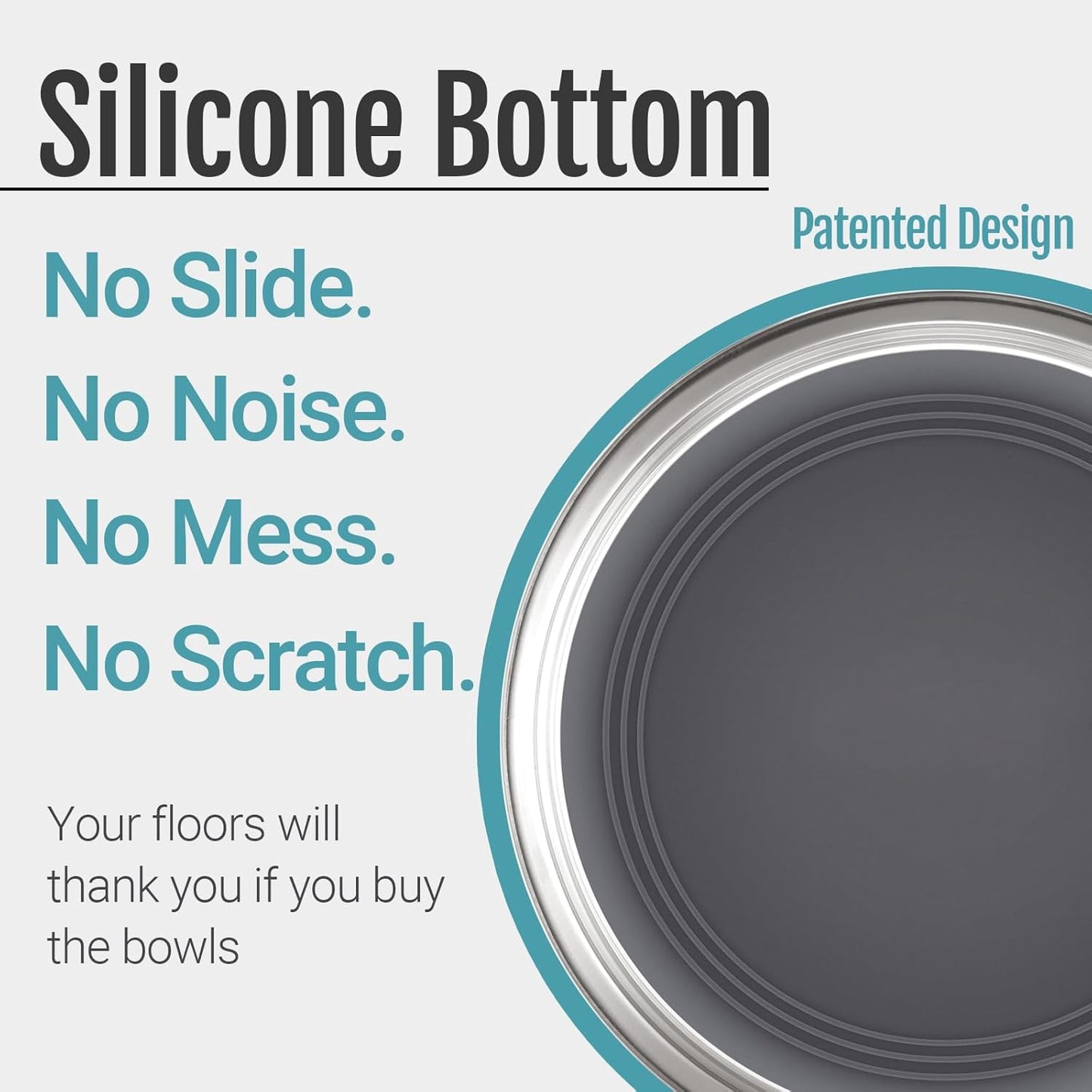 Wide Stainless Steel Pet Bowls