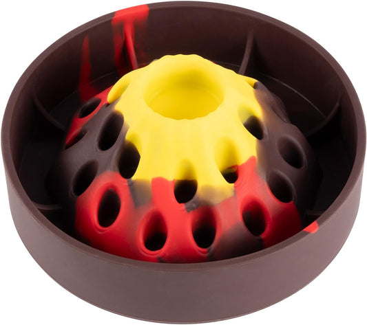 Volcano-Shaped Silicone Slow Feeder